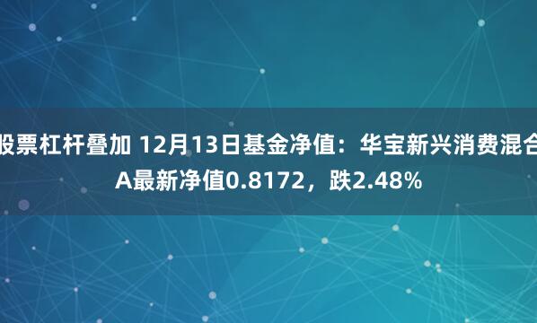 股票杠杆叠加 12月13日基金净值：华宝新兴消费混合A最新净值0.8172，跌2.48%