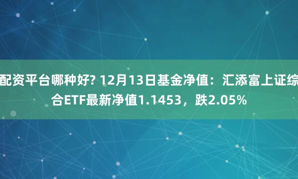 配资平台哪种好? 12月13日基金净值：汇添富上证综合ETF最新净值1.1453，跌2.05%